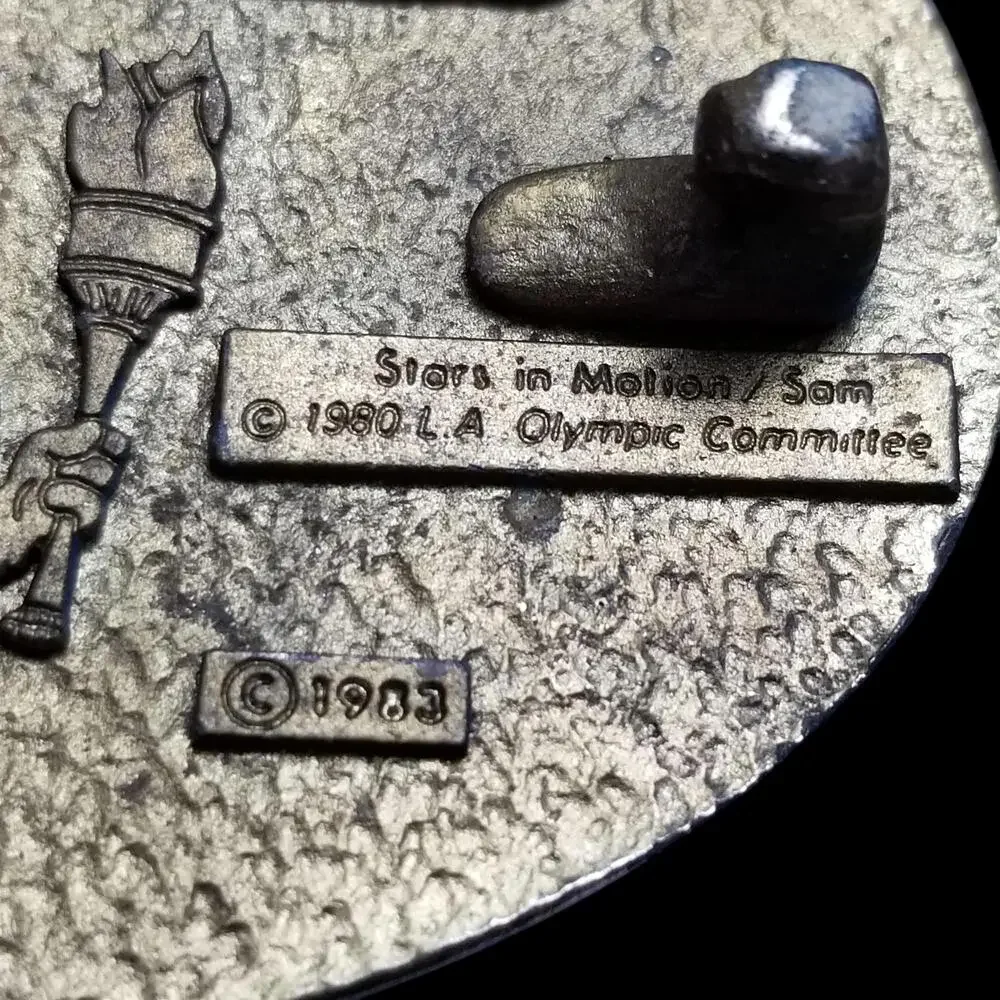 Vintage Belt Buckle Games Of The‎ XXIIIrd Olympiad Los Angeles 1984 By Sanchez
